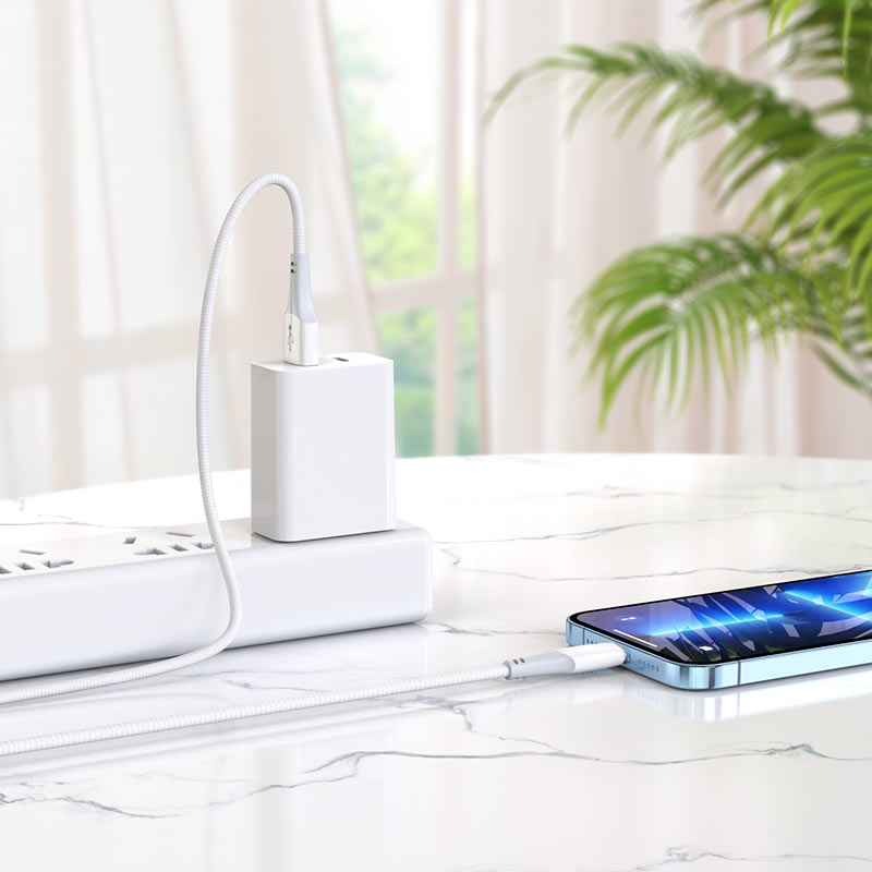 Câble de données de charge rapide USB-C vers Lightning (60 W) (1 m) Câble de données de charge rapide USB-C vers Lightning (60 W) (1 m)